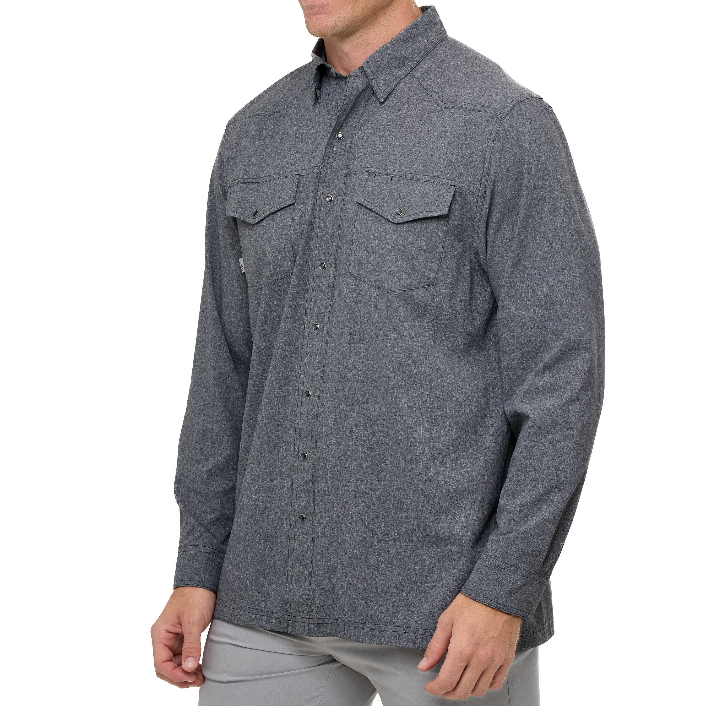 Caviar Pearl Snap Shirt | Long Sleeve - Image 4