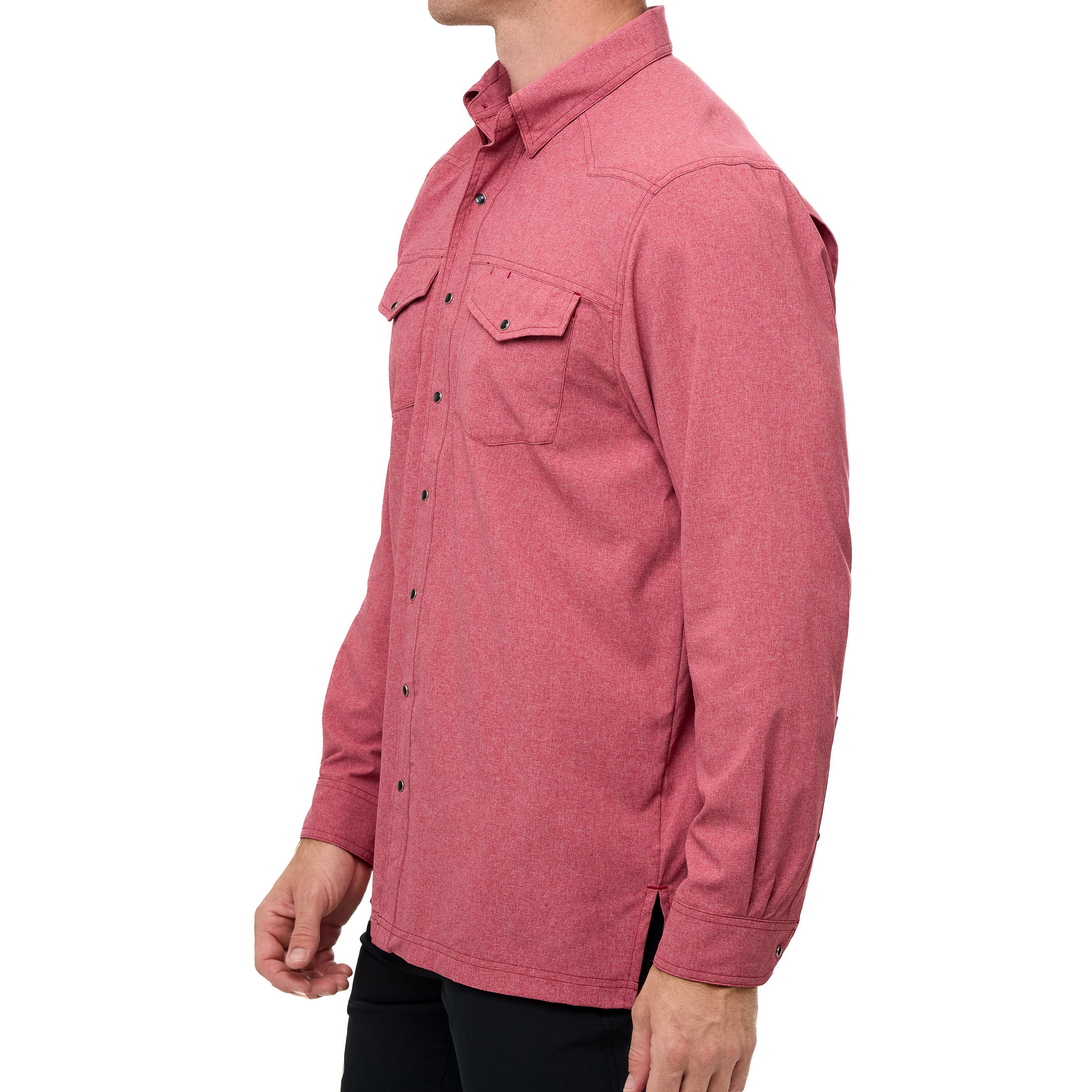 Crimson Pearl Snap Shirt | Long Sleeve - Image 4