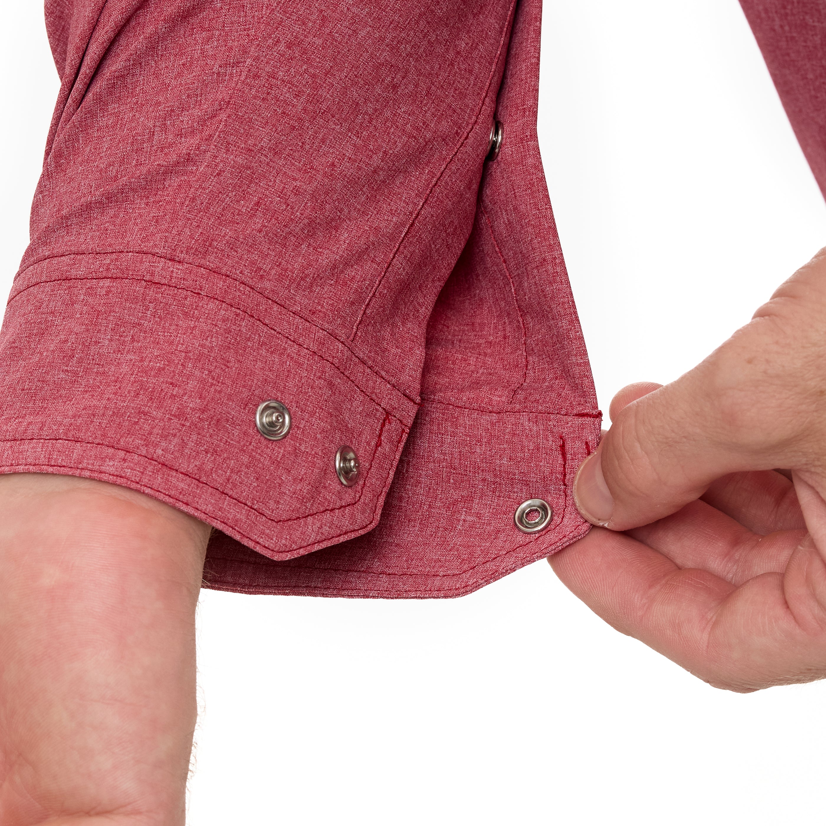 Crimson Pearl Snap Shirt | Long Sleeve - Image 7