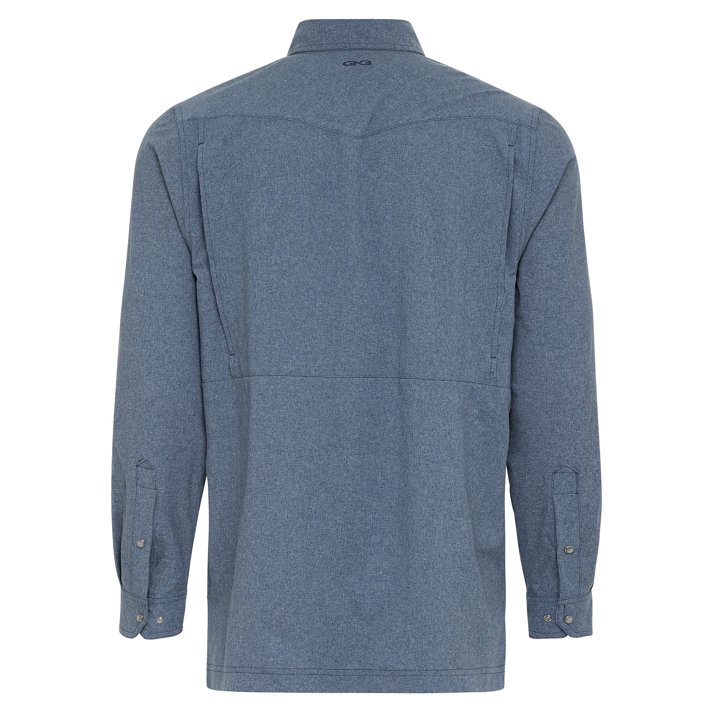 Deep Water Pearl Snap Shirt | Long Sleeve - Image 4