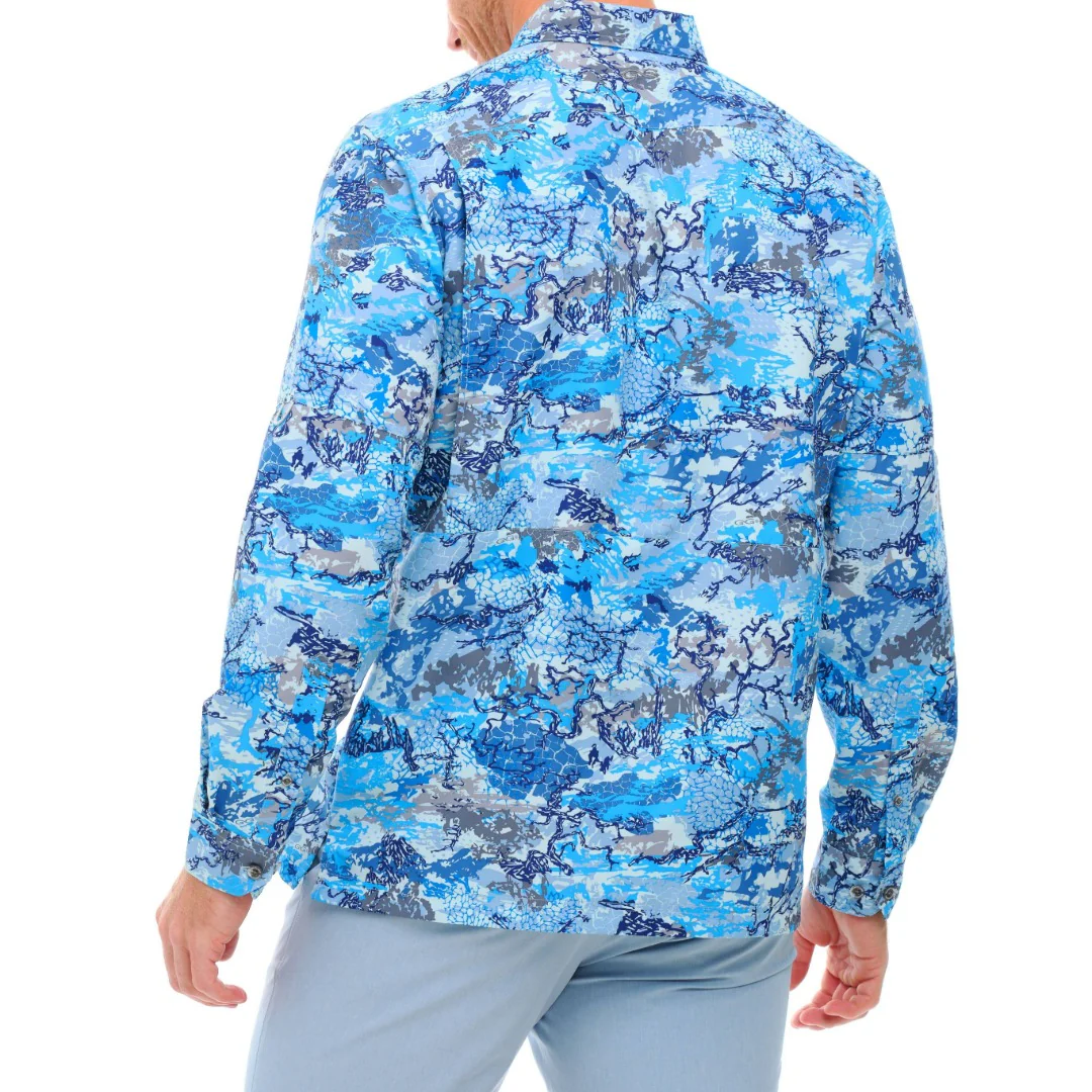 GameGuard Blue Digital Explorer Shirt | Long Sleeve - Image 3