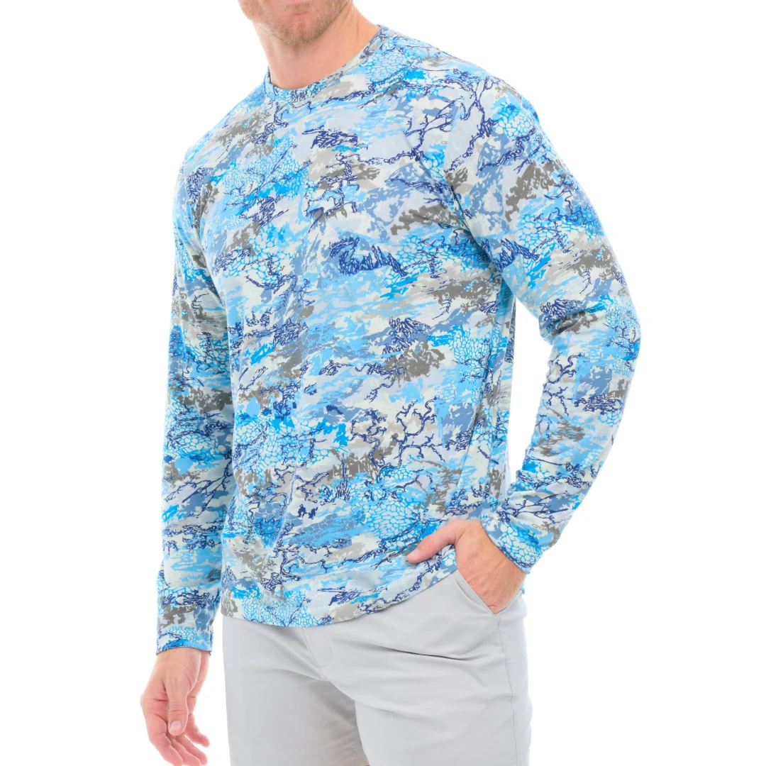 GameGuard Blue Digital Tracker Tee | Long Sleeve - Image 3