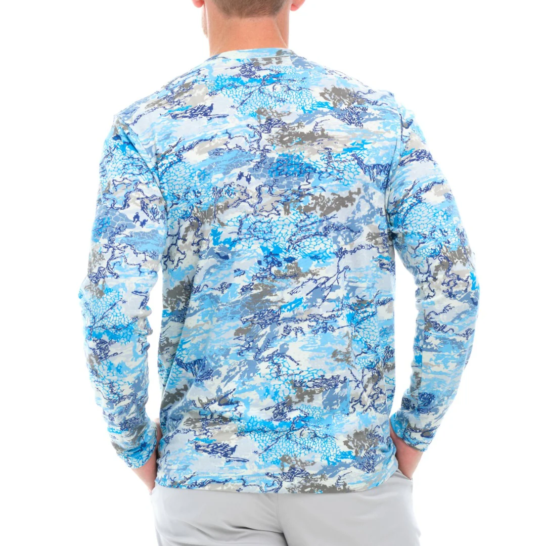 GameGuard Blue Digital Tracker Tee | Long Sleeve - Image 4