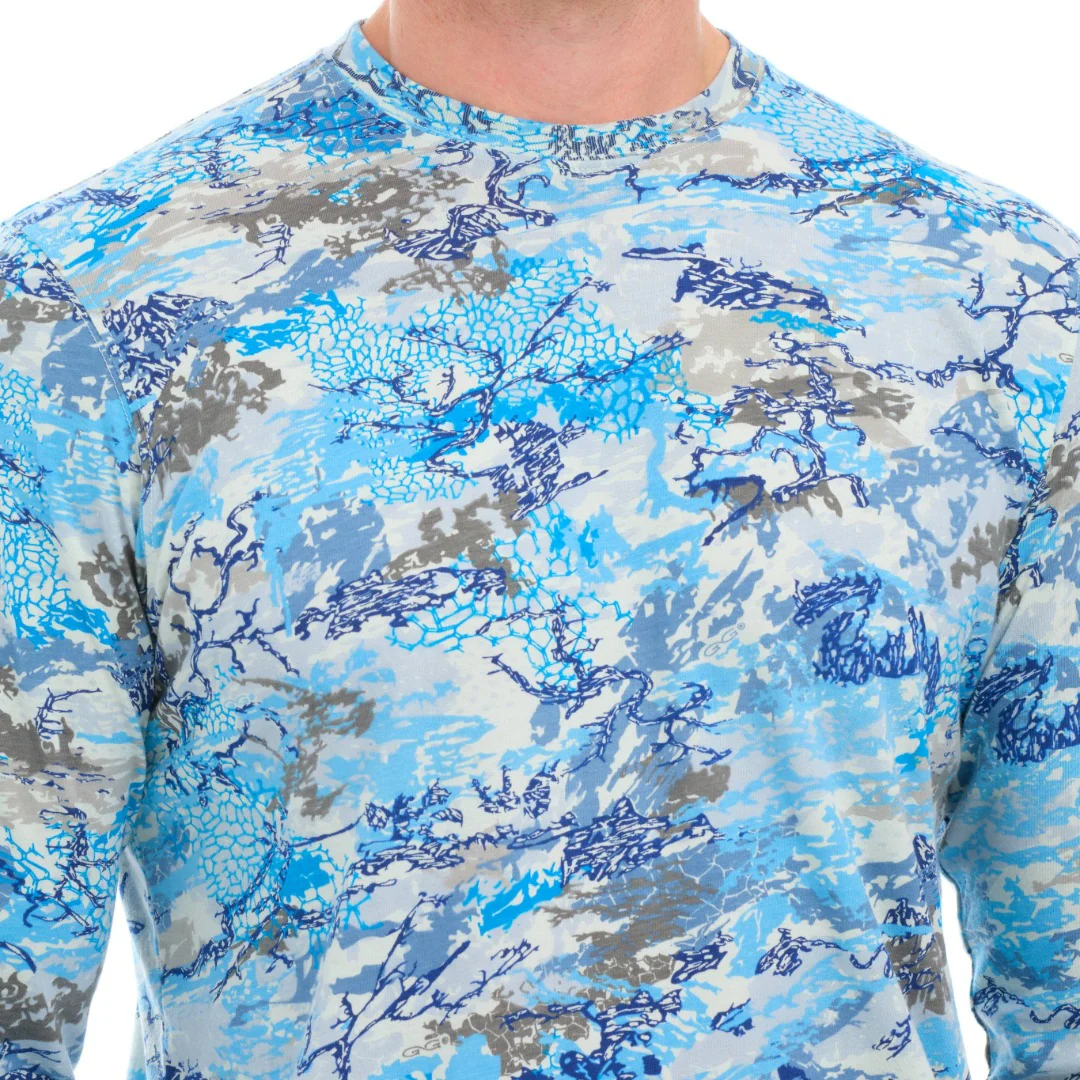 GameGuard Blue Digital Tracker Tee | Long Sleeve - Image 5