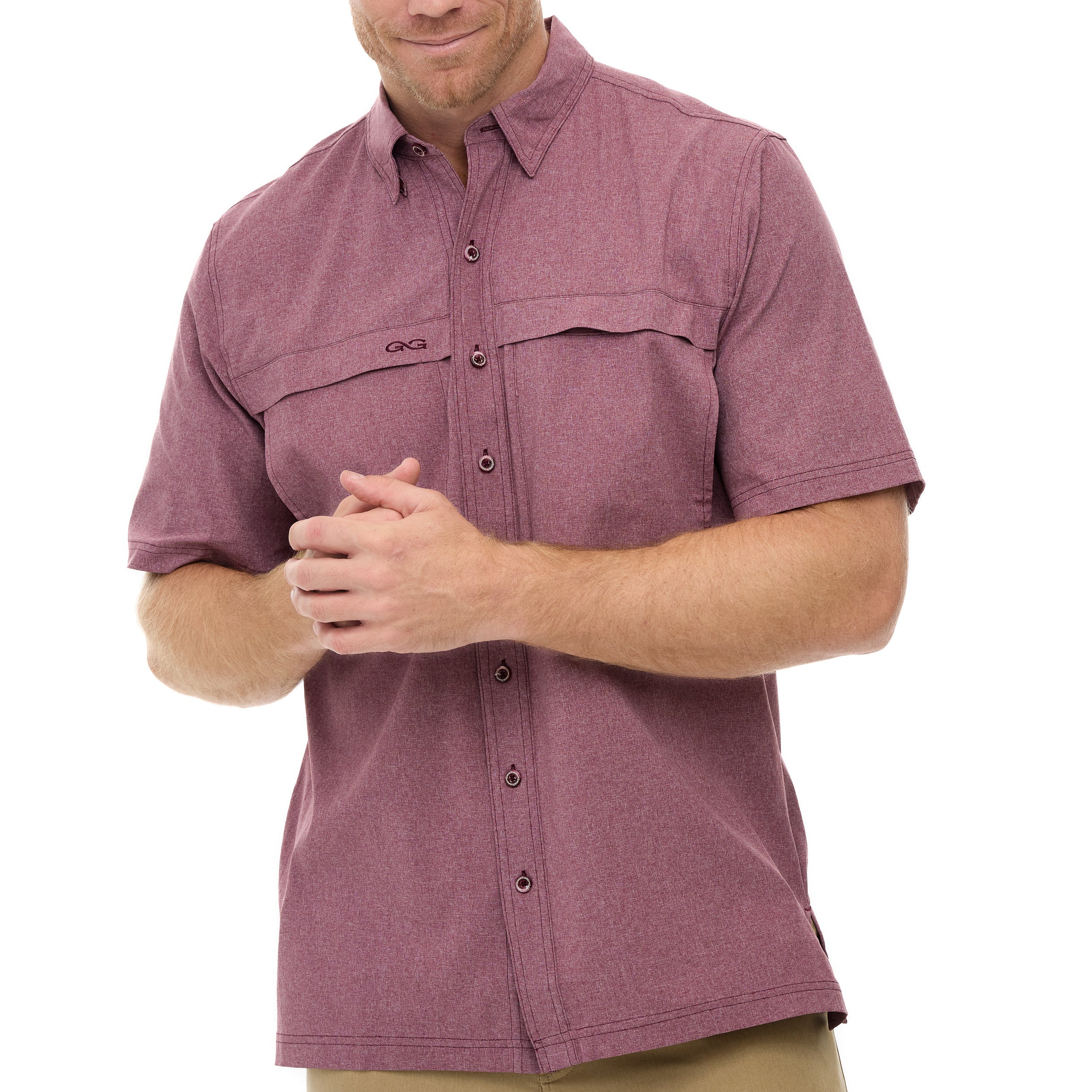 Maroon MicroTek Shirt - Image 3