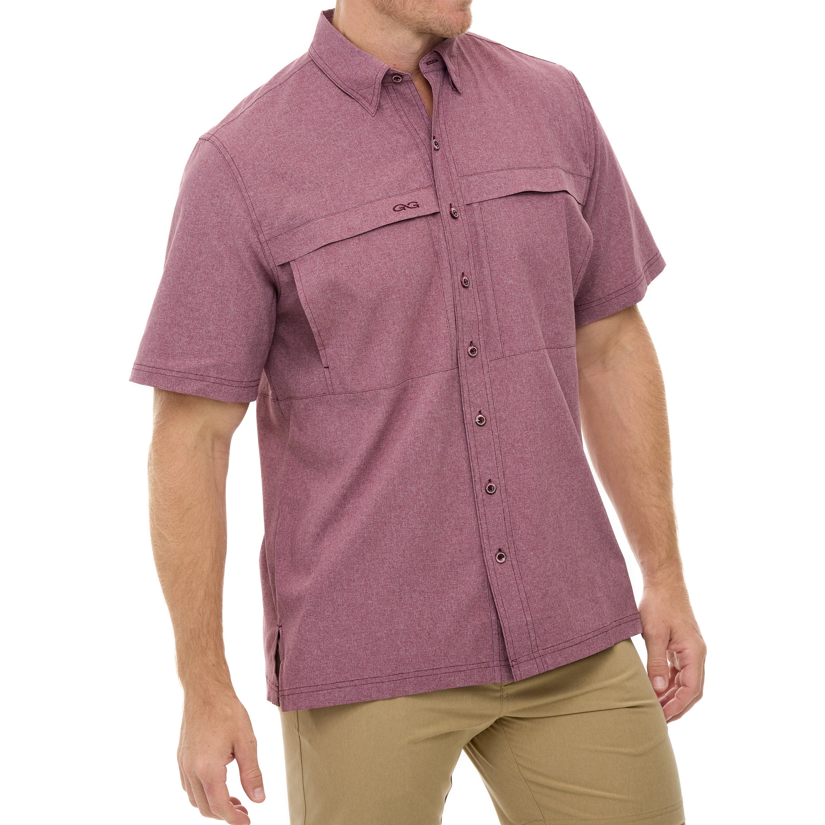 Maroon MicroTek Shirt - Image 4