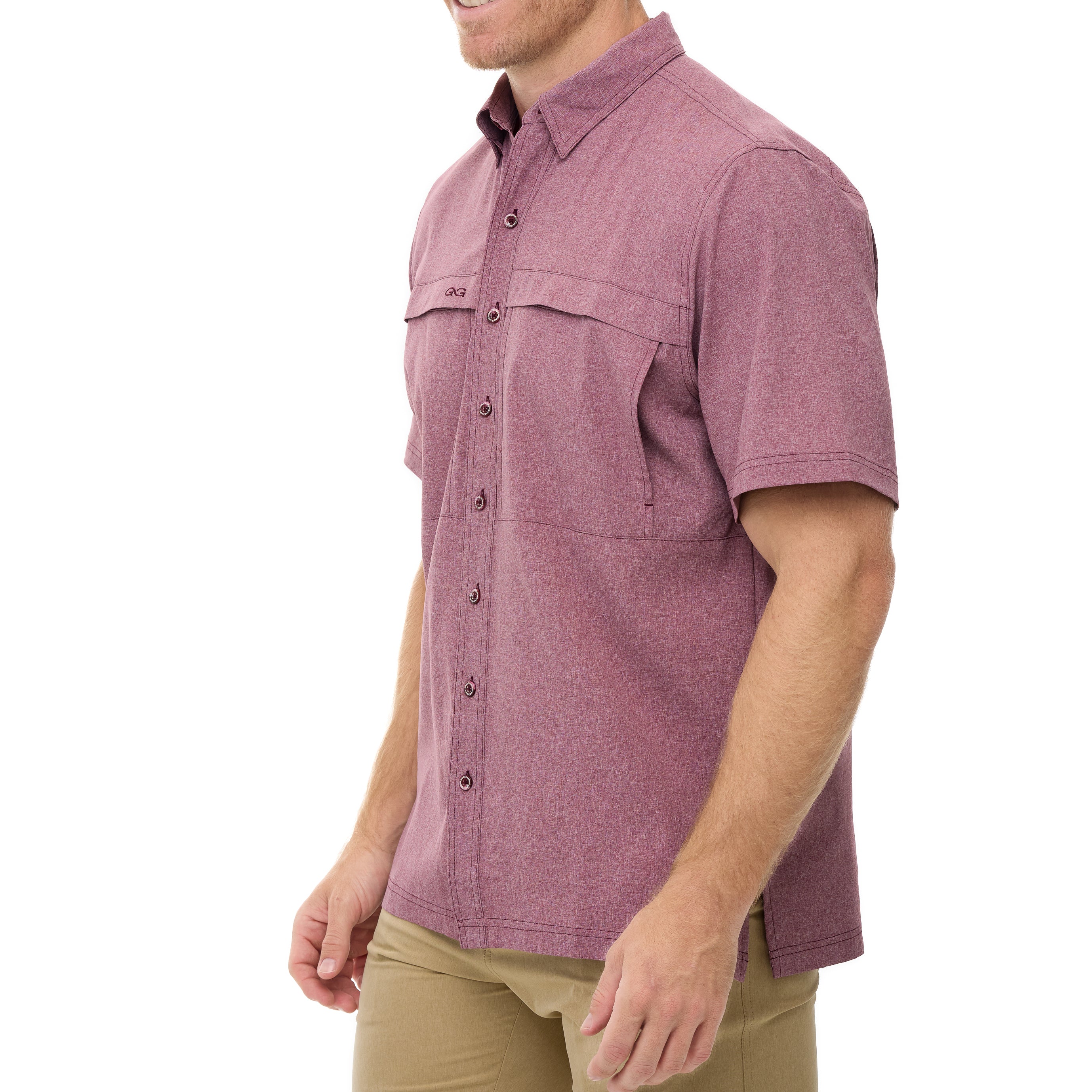 Maroon MicroTek Shirt - Image 5
