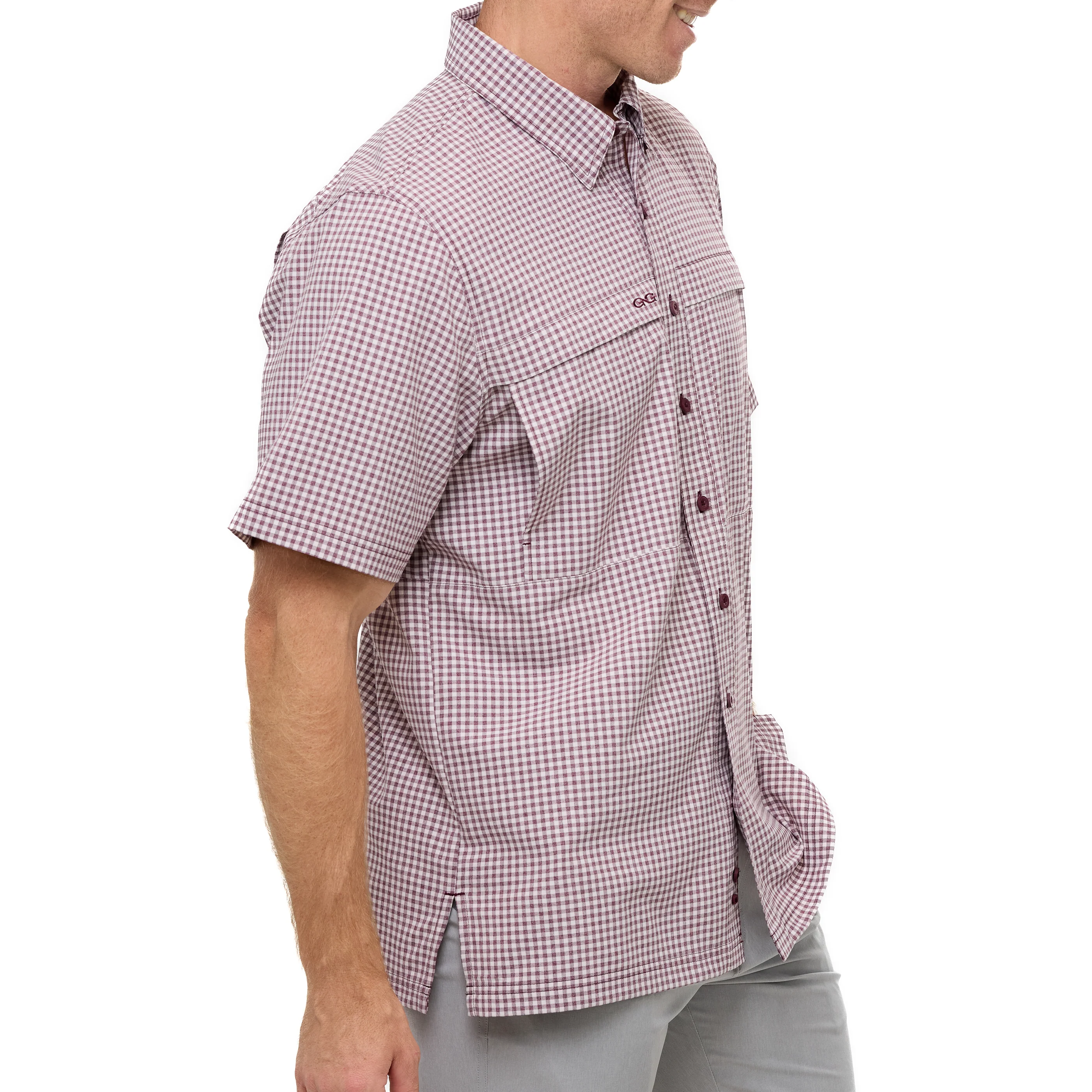 Maroon TekCheck Shirt - Image 7