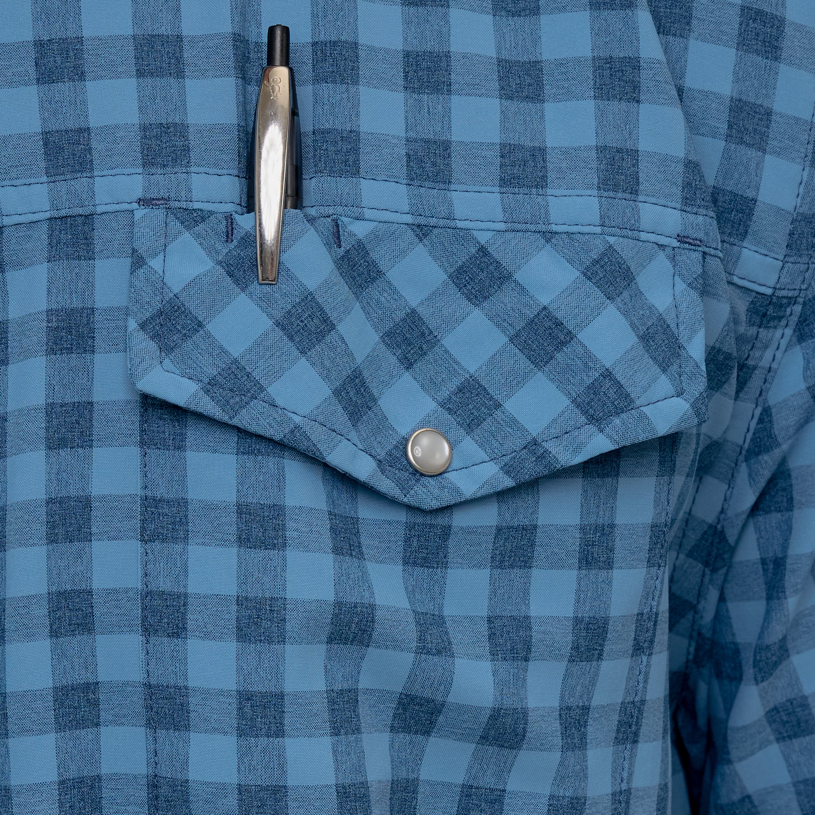 Slate Pearl Snap Shirt - Image 6