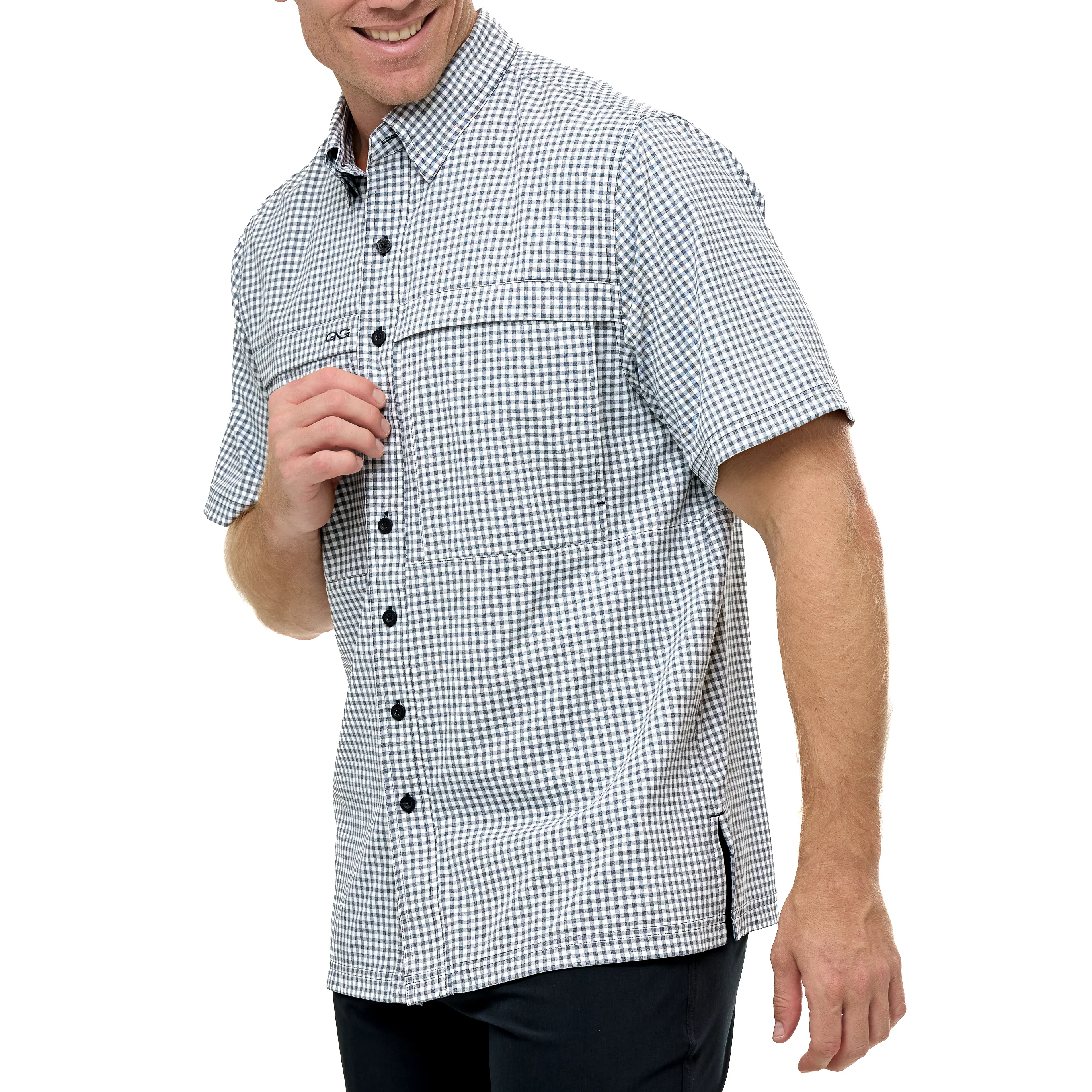 White TekCheck Shirt - Image 3